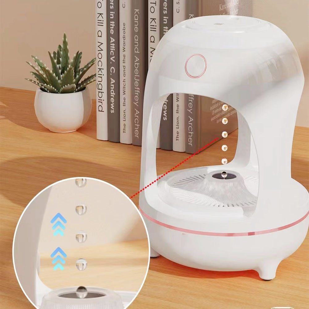 Levitating Water Drop Humidifier with LED Night Light