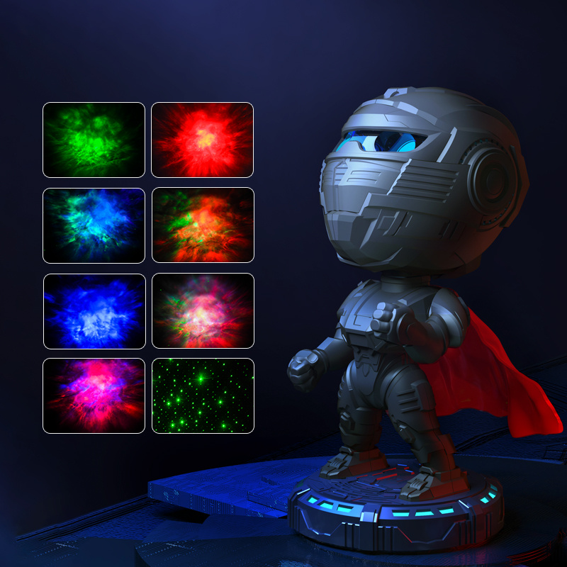 Mecha Samurai Galaxy Projector Night Light