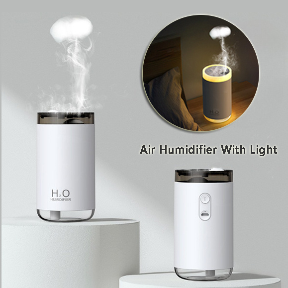 Jellyfish Ambient Mist Humidifier & USB Diffuser with Night Light