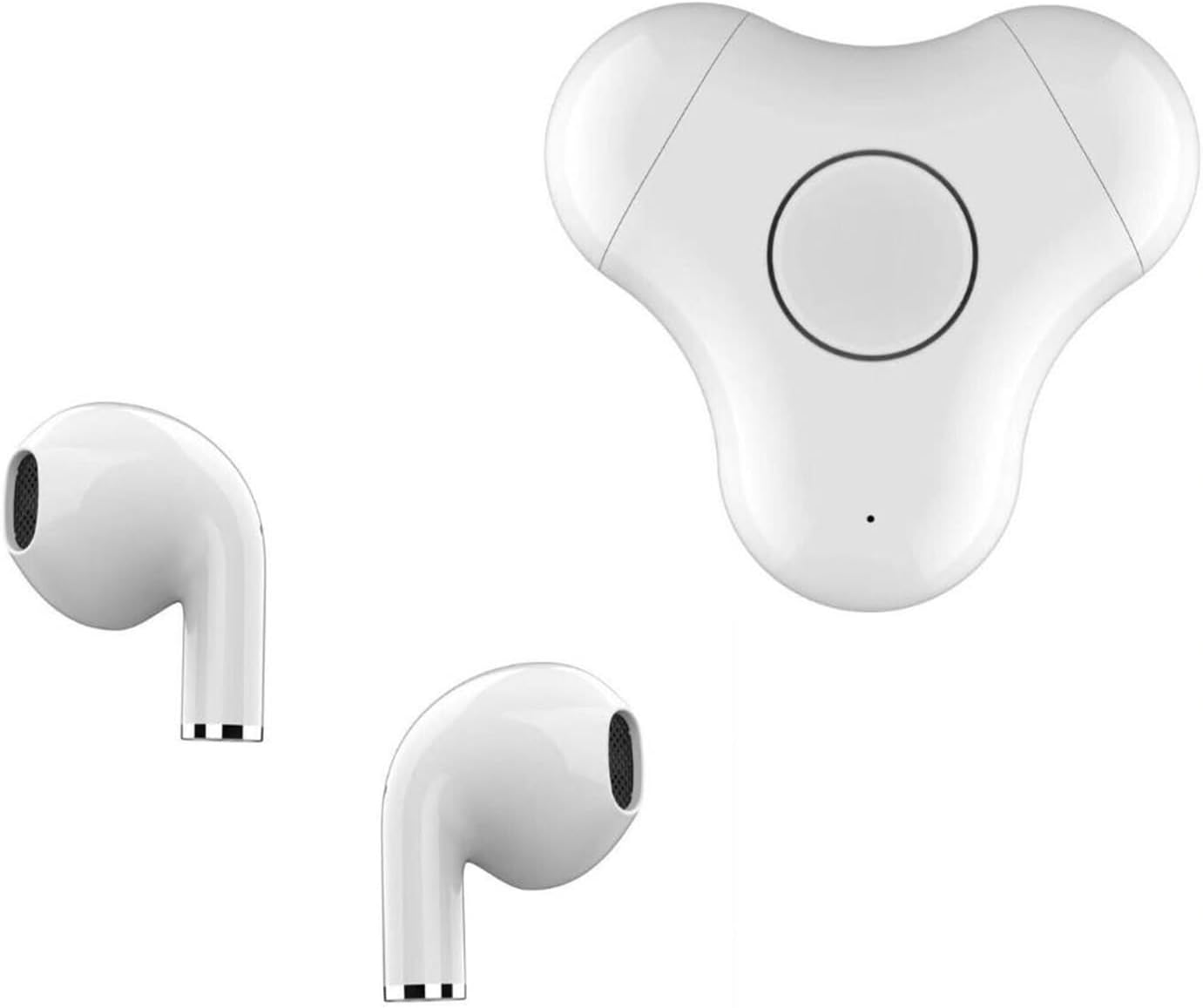 Wireless Earbuds with Built-in Fidget Spinner